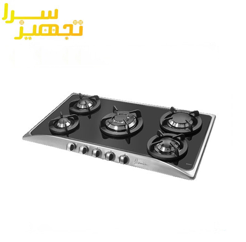گاز اخوان 5 شعله شیشه ای مدل V17