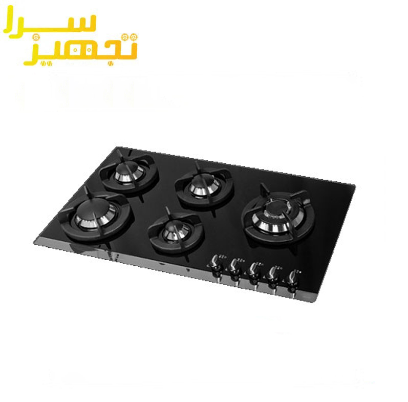 گاز اخوان 5 شعله شیشه ای مدل V8-S