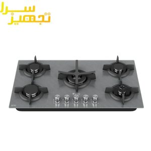 گاز داتیس 5 شعله شیشه ای طوسی مدل DG527