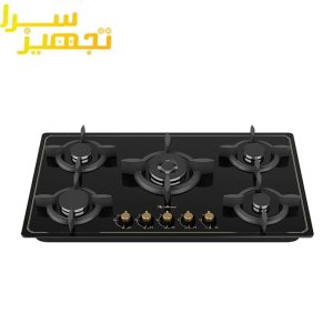 گاز داتیس 5 شعله شیشه ای مدل DG542