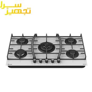 گاز داتیس 5 شعله شیشه ای سفید مدل DG545U