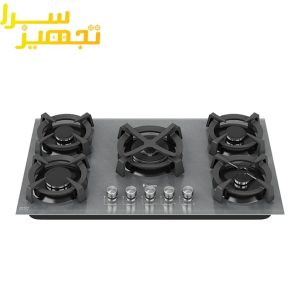 گاز داتیس 5 شعله شیشه ای طوسی مدل DG567