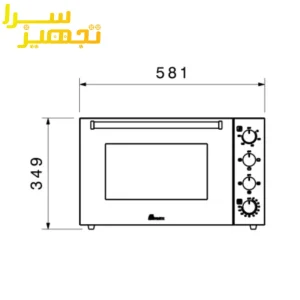 آون توستر بیمکث مدل 001 مشکی