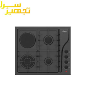 گاز بیمکث 4 شعله استیل مدل ۰۰۶۸ لعابی