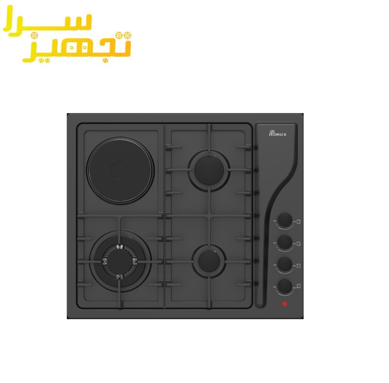 گاز بیمکث 4 شعله استیل مدل ۰۰۶۸ لعابی